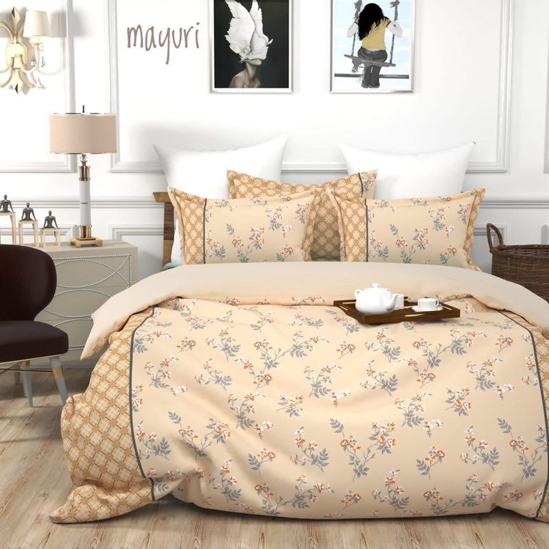 BMW Polycotton Printed Double Bedsheet with two pillow cover ( 90"X100")